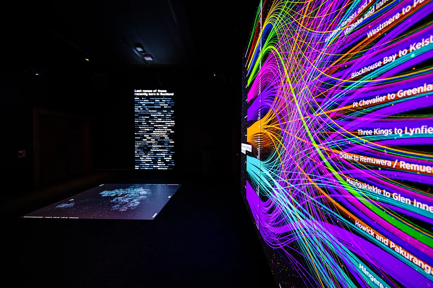 Living City immersive data installation at Auckland War Memorial Museum