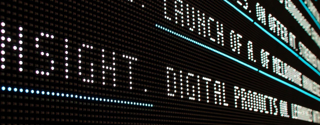 Knowledge Wall LED installation Melbourne Town Hall
