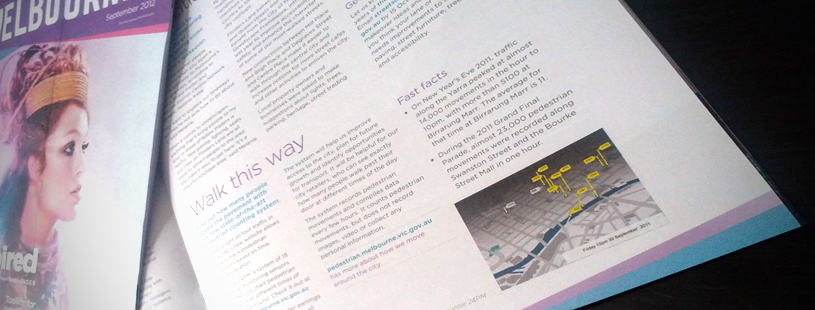 OOMCreative pedestrian data magazine