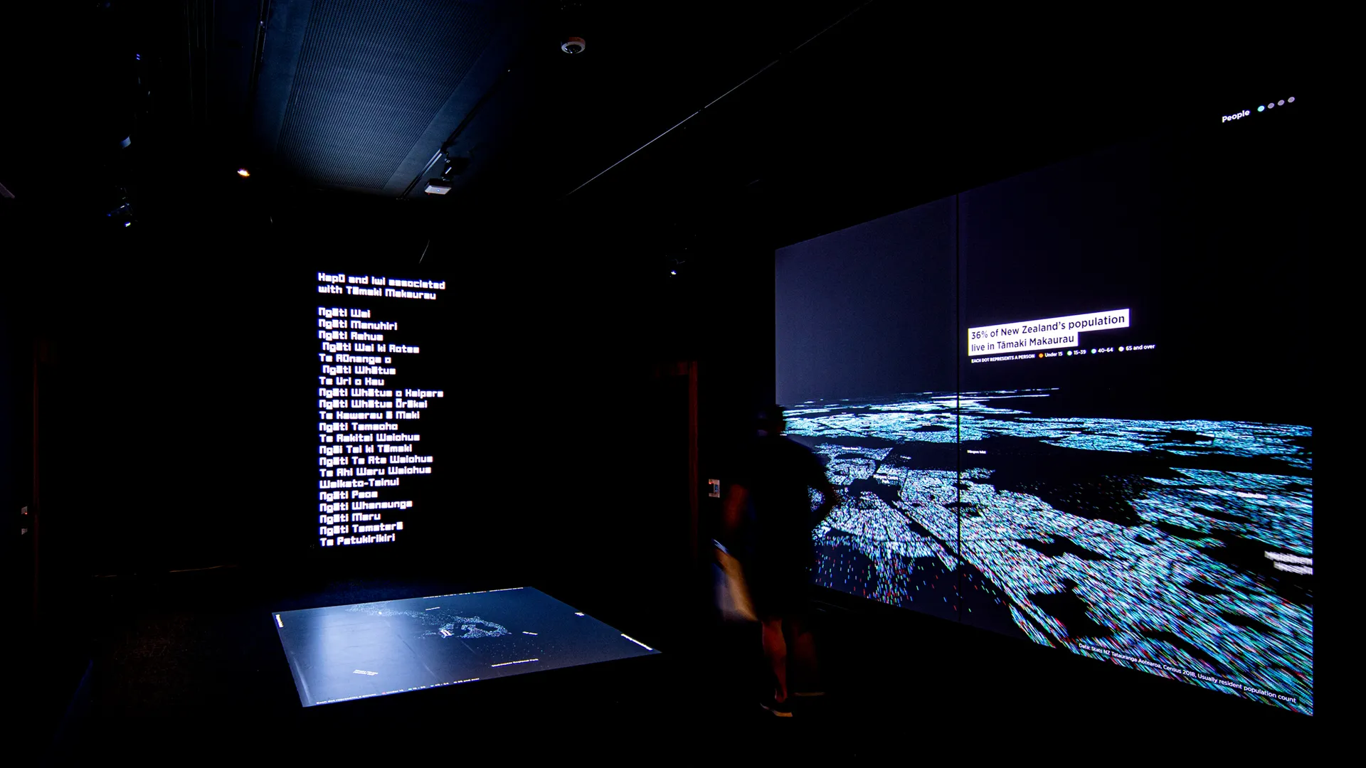 Living City immersive installation wall projection