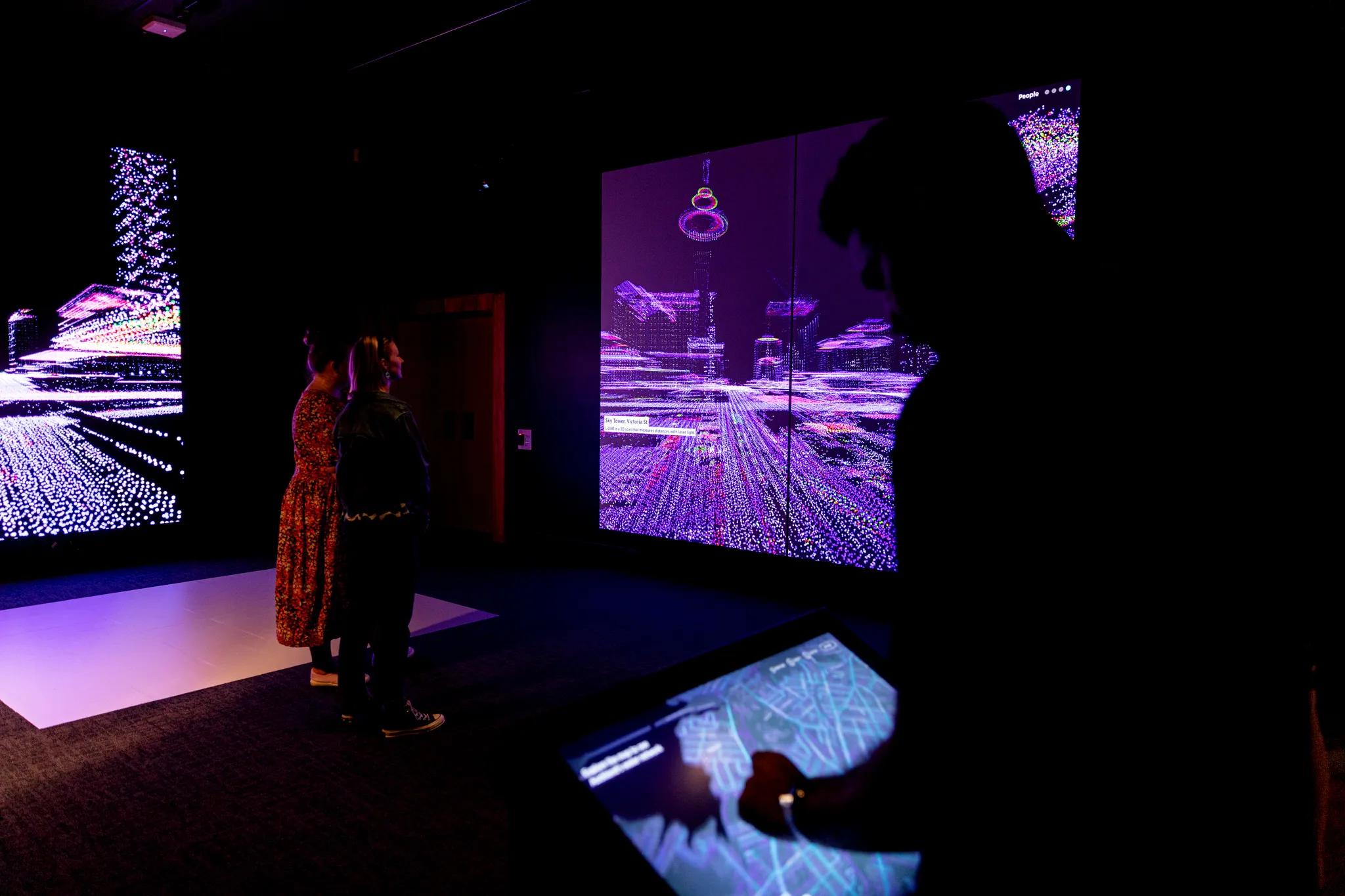 Living City immersive installation wall projection