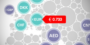 HSBC currency exchange rate visualisation map