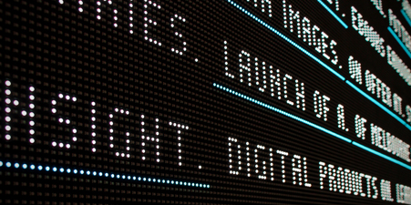 Knowledge Wall LED installation Melbourne Town Hall