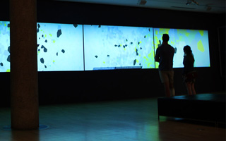 NGV Data Tapestry installation at Melbourne Now exhibition