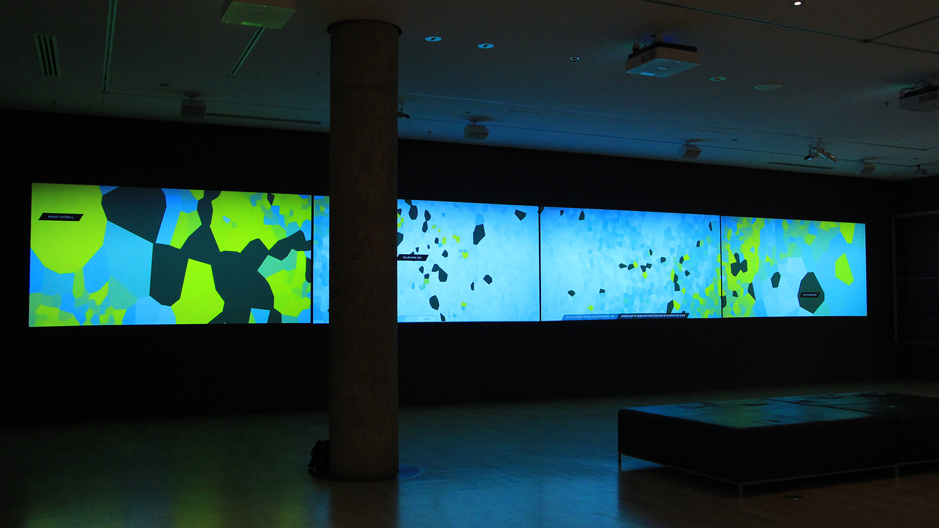 NGV Data Tapestry installation at Melbourne Now exhibition