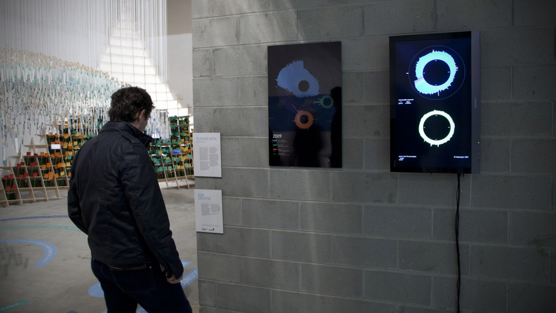 Melbourne Water urban systems data visualisation installation
