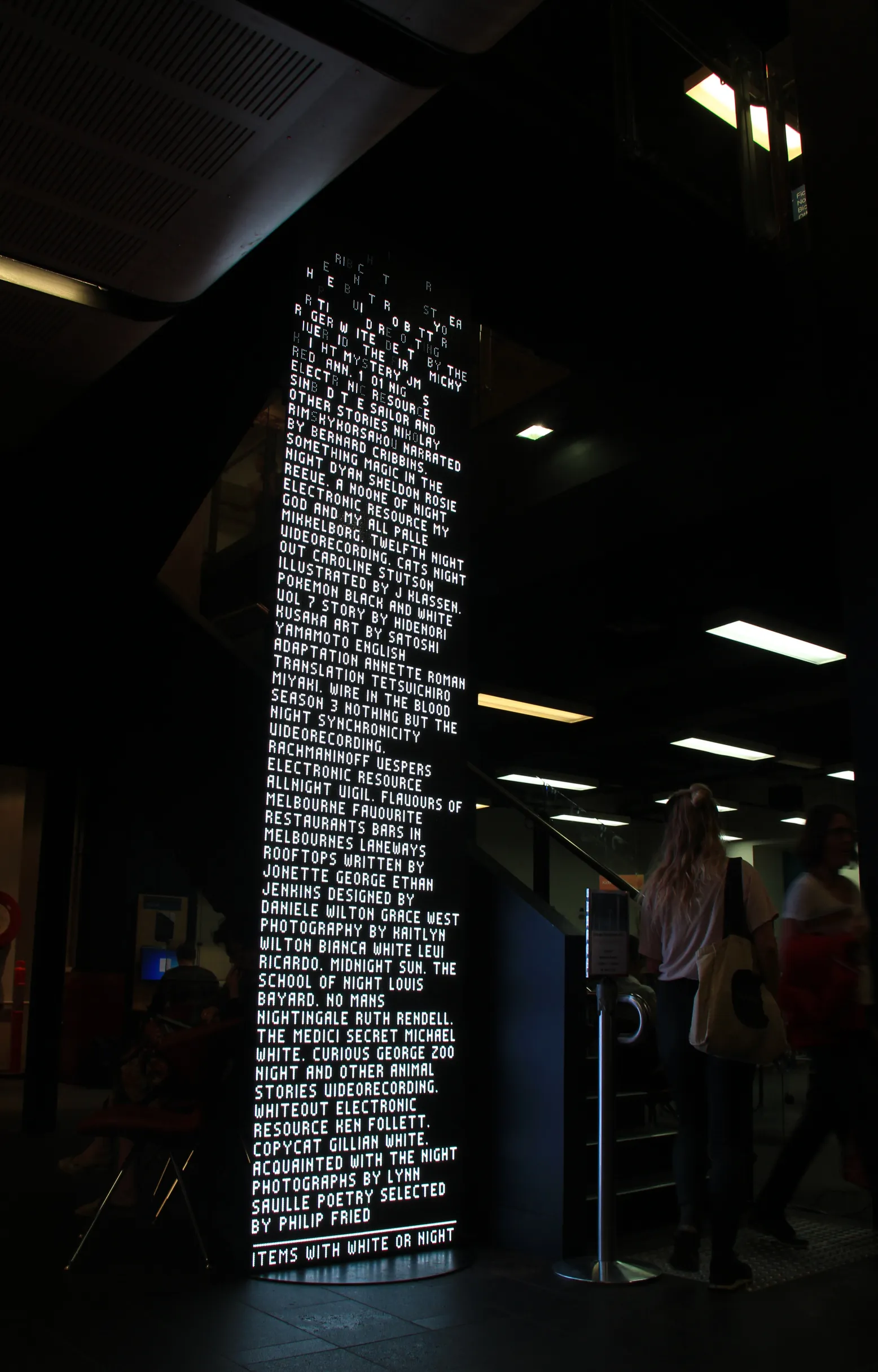 White Night City Library installation